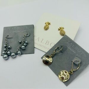 Talbots Lot of Three Pair Earrings NWT